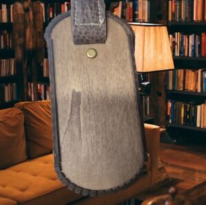 Handmade wooden handbag